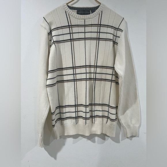 Oscar de la Renta Other - Oscar De La Renta  vintage sweater, size  L  cream multi, 100% cotton